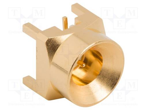 LIITIN: KOAKSIAALI-PISTORASIA - UROS - SMP - THT - PCB - SUORA - 50OHM - TV antenniliittimet ja jakajat - SMP-MSCM-PCS-10 - 1