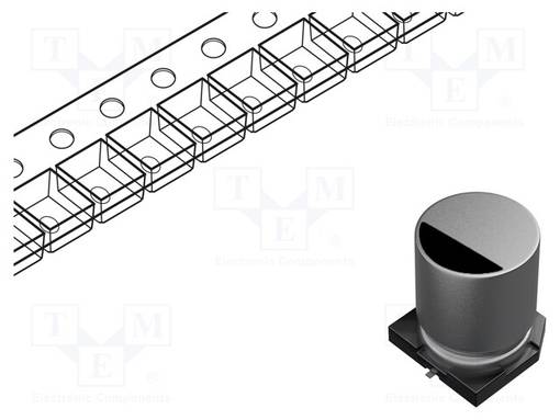 ELEKTROLYYTTIKONDENSAATTORI - SMD - 100UF - 50VDC - Elektrolyyttikondensaattorit - vaaka - VS1H101MF105000CE0 - 1