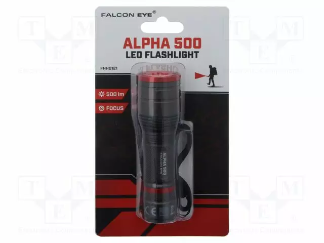 TASKULAMPPU: LED - IPX4 - 140LM,500LM - 13H - FALCON EYE® - L: 124MM - Taskulamput ja otsalamput - ALPHA-500 - 1