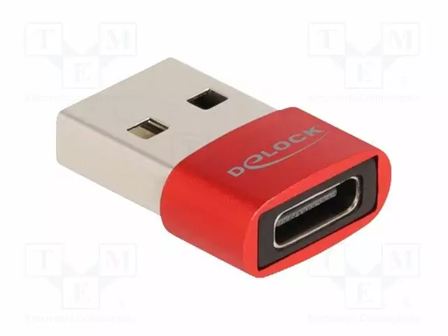 ADAPTERI - USB 2.0 - USB A PISTOKE,USB C RASIA - USB kaapelit ja adapterit - DELOCK-60050 - 1