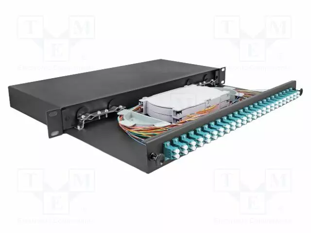 PATCH-VALOKUITUPANEELI - LC DUPLEX - DUPLEX,RACK - MUSTA - RACK 19" - Tietokonetarvikkeet - muut - DELOCK-67010 - 1