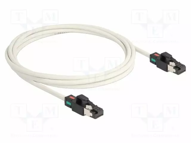 PATCH KAAPELI - S/FTP - CAT 6A - RJ45-PISTOKE,MOLEMMIN PUOLIN - 2M - LSZH - RJ45 Ethernet kaapelit - DELOCK-80170 - 1