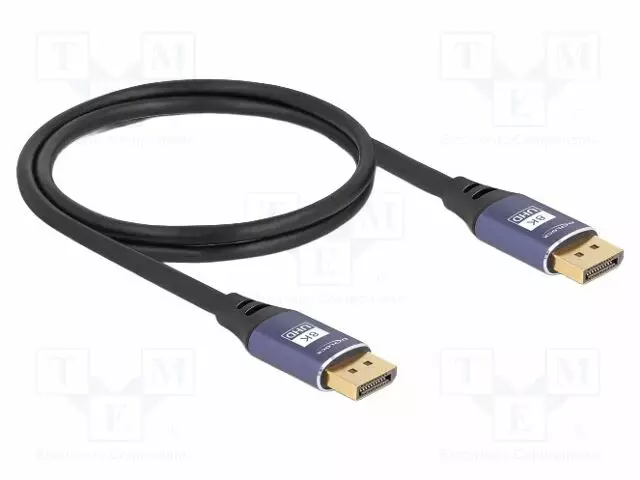 KAAPELI - DISPLAYPORT-PISTOKE,MOLEMMIN PUOLIN - DISPLAYPORT 1.4 - HDMI, DVI, DisplayPort johdot - DELOCK-80600 - 1