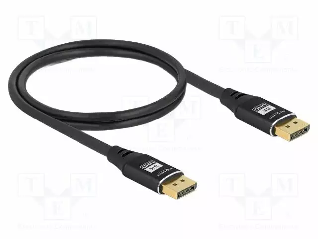 KAAPELI - DISPLAYPORT-PISTOKE,MOLEMMIN PUOLIN - DISPLAYPORT 1.4 - HDMI, DVI, DisplayPort johdot - DELOCK-80620 - 1
