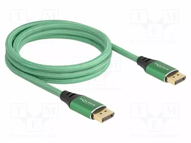 KAAPELI - DISPLAYPORT-PISTOKE,MOLEMMIN PUOLIN - DISPLAYPORT 2.1 - HDMI, DVI, DisplayPort johdot - DELOCK-80630 - 1