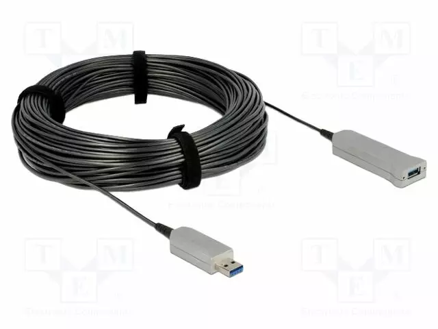KAAPELI - OPTINEN MUSTA - 5GBPS - ØJOH: 3MM - USB kaapelit ja adapterit - DELOCK-83740 - 1