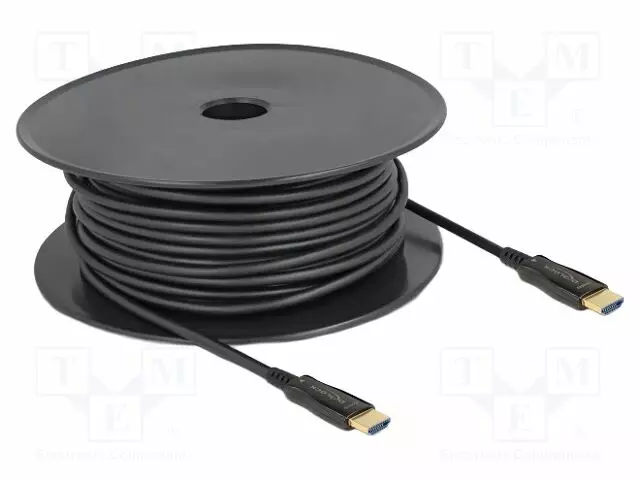 KAAPELI - HDMI-PISTOKE,MOLEMMIN PUOLIN - PIT: MUSTA - MUSTA - HDMI, DVI, DisplayPort johdot - DELOCK-84040 - 1