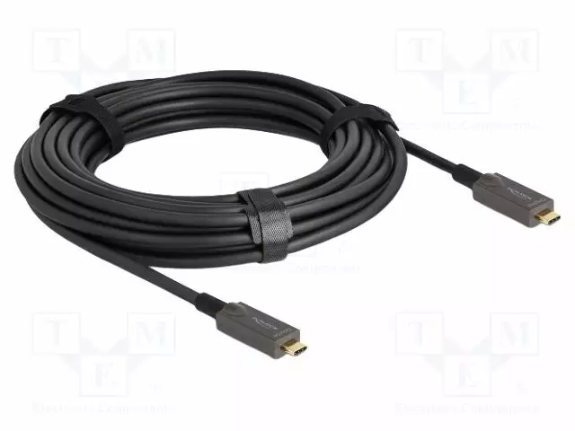 KAAPELI - OPTINEN - USB C PISTOKE,MOLEMMIN PUOLIN MUSTA - USB kaapelit ja adapterit - DELOCK-84150 - 1
