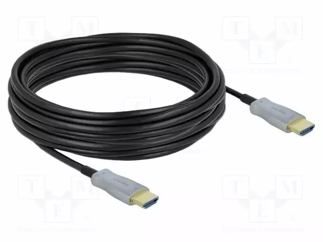 KAAPELI - HDMI-PISTOKE,MOLEMMIN PUOLIN - PIT: MUSTA - HOPEA - HDMI, DVI, DisplayPort johdot - DELOCK-85010 - 1
