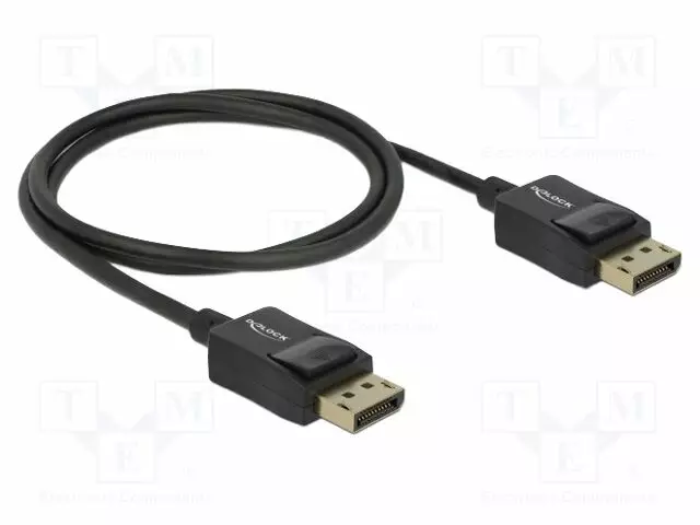 KAAPELI - DISPLAYPORT-PISTOKE,MOLEMMIN PUOLIN - DISPLAYPORT 1.4 - HDMI, DVI, DisplayPort johdot - DELOCK-85300 - 1