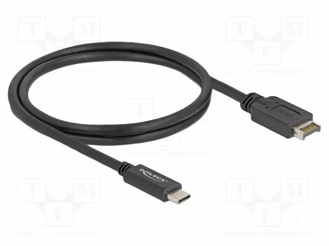 KAAPELI - USB C PISTOKE,USB TYPE-E KEY A PISTOKE - 1M - MUSTA - USB kaapelit ja adapterit - DELOCK-85530 - 1