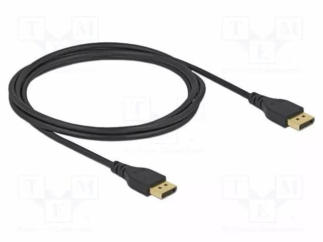 KAAPELI - DISPLAYPORT-PISTOKE,MOLEMMIN PUOLIN - DISPLAYPORT 1.4 - HDMI, DVI, DisplayPort johdot - DELOCK-85910 - 1