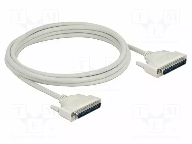 KAAPELI - D-SUB 37PIN PISTOKE,MOLEMMIN PUOLIN - PIT: 3M - BEIGE - Tietokonekaapelit ja -adapterit - DELOCK-86880 - 1