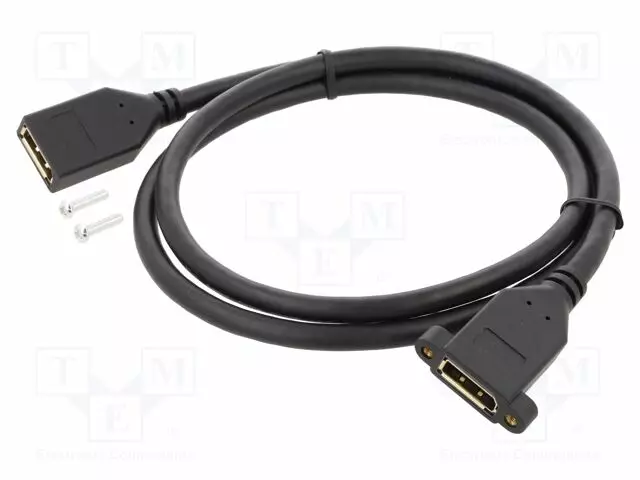 KAAPELI - DISPLAYPORT-PISTORASIA,MOLEMMIN PUOLIN - PIT: 1M - MUSTA - HDMI, DVI, DisplayPort johdot - DELOCK-87100 - 1