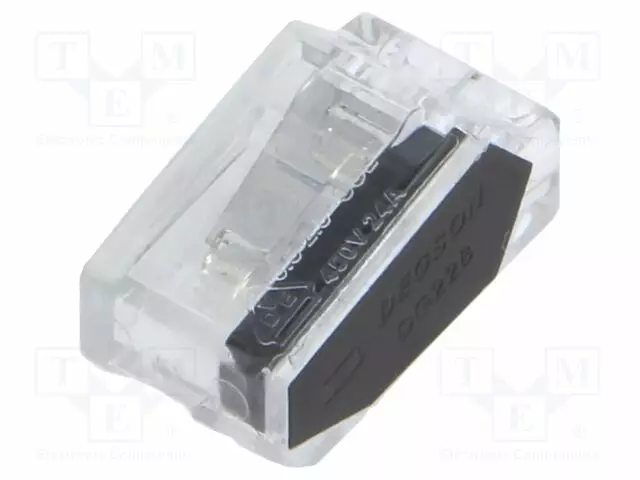 PIKALIITIN - 24A - 450V - JOUSIPURISTIN - L: 19,1MM - 0,5÷2,5MM2 - WAGO ja muut pikaliittimet - DG228-3.5-02P-1Y-0 - 1