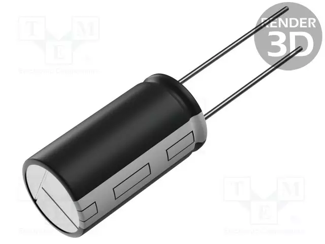 ELEKTROLYYTTIKONDENSAATTORI - THT - 1UF - 450VDC - Elektrolyyttikondensaattorit - pysty - ECA2WHG010 - 1