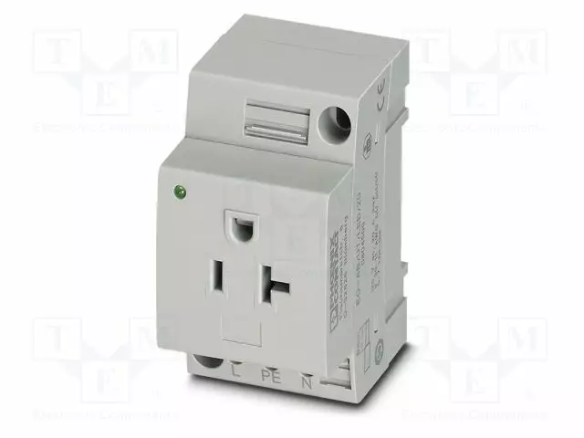 KOJELIITIN RUNKO NAARAS - 20A - PIN: 3 - DIN-KISKOLLE - Kiskoliittimet - EO-ABUTLED20 - 1