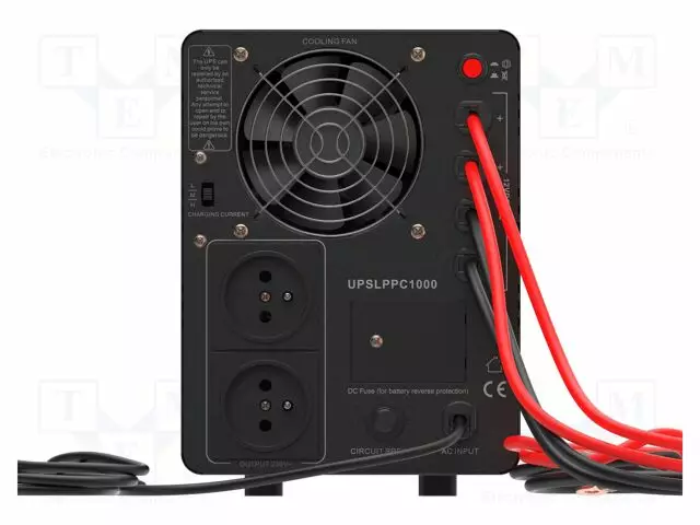 UPS VIRTALÄHDE - 1KW - 1,5KVA - 230V - FRENCH X2,JOHDOT - UAKKU: 12V - UPS ja tietokeneen virtalähteet - GC-UPSLPPC1000 - 1