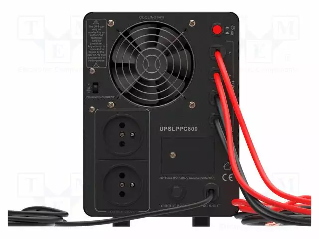UPS VIRTALÄHDE - 800W - 1,2KVA - 230V - FRENCH X2,JOHDOT - UAKKU: 12V - UPS ja tietokeneen virtalähteet - GC-UPSLPPC800 - 1