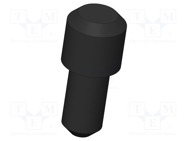 KIINNITYSKYTKIMEN HATTU Ø: 3MM - L: 6,8MM - MUSTA - Mittausneulat - IGN-17990 - 1