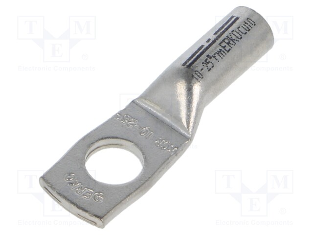 PÄÄTE: PUTKIKAAPELIKENKÄ - M10 - 25MM2 - PURISTETTAVA - TINATTU - Eristämättömät liittimet - KCR-10-2550 - 1