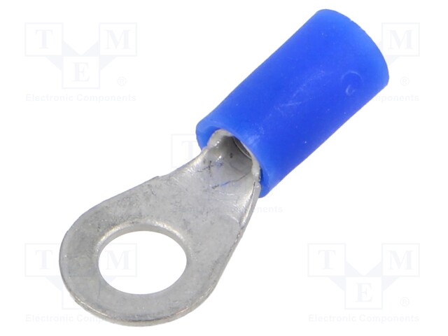 RENGASLIITIN - M5 - Ø: 5,3MM - 1,5÷2,5MM2 - PURISTETTAVA - KUPARI - Eristetyt liittimet - KOV-5-2.5100 - 1