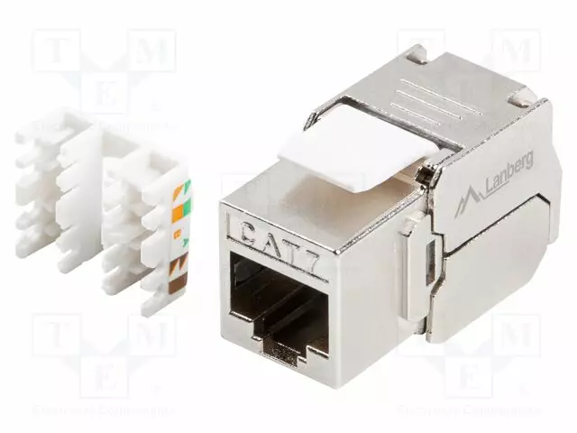 RJ45 MODUULI - HOPEA - CAT: 7 - JOHTOON - RJ45-PISTORASIA - -10÷60°C - Tietokonetarvikkeet - muut - KSF7-2000 - 1