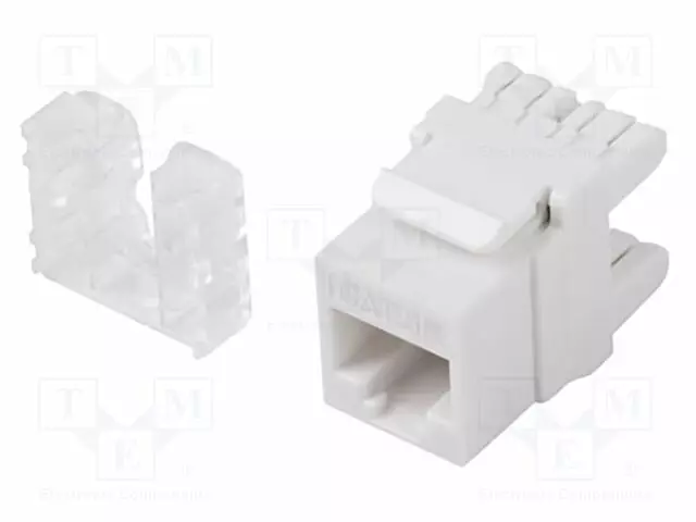 RJ45 MODUULI - VALKOINEN - CAT: 6 - JOHTOON - RJ45-PISTORASIA - LSA - Tietokonetarvikkeet - muut - KSU5-1000 - 1