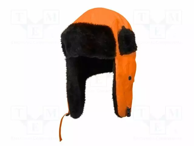 BEANIE - FURLINED,WITH FLAPS - ORANGE - POLYESTER - 12PCS - SIZE: 57-61 - Pää- ja kasvosuojat - LAHTI-L1020300 - 1