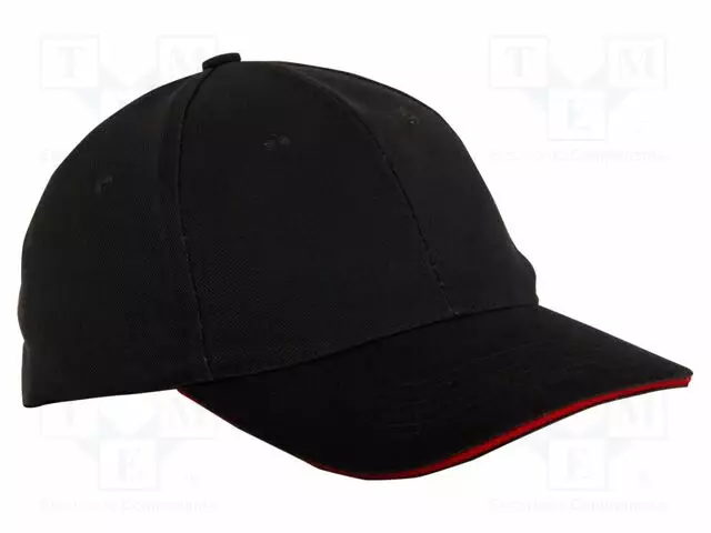 BASEBALL CAP - MUSTA - COTTON - 12PCS - SIZE: 57-61 - 290G/M2 - Pää- ja kasvosuojat - LAHTI-L1812300 - 1