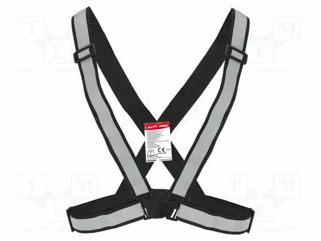 TROUSERS BRACES - MUSTA - FLEXIBLE,WARNING - Työ- ja suojavaatteet - LAHTI-L9020800 - 1