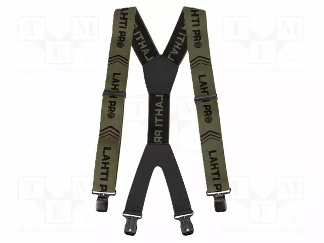 TROUSERS BRACES - SIZE: ONE SIZE - VIHREÄ-MUSTA - 1160MM - Työ- ja suojavaatteet - LAHTI-L9021200 - 1