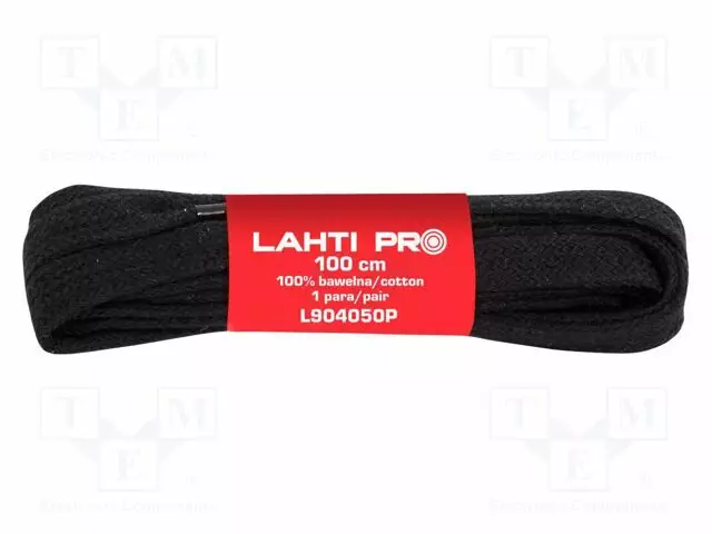 SHOELACES - MUSTA - FLAT - 10SET - 1000MM - Työ- ja suojavaatteet - LAHTI-L9040500 - 1