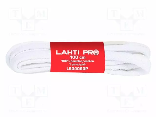 SHOELACES - VALKOINEN - FLAT - 10SET - 1000MM - Työ- ja suojavaatteet - LAHTI-L9040600 - 1