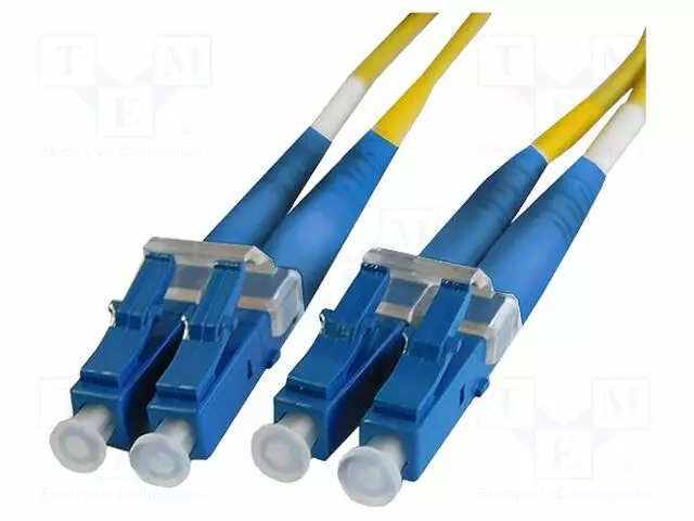 VALOKUITU PATCH-KAAPELI - LC DUPLEX - ERISTYS: PVC - VÄRI: KELTAINEN - Optiset liittimet - LCLCSDTP050-BEL-0 - 1