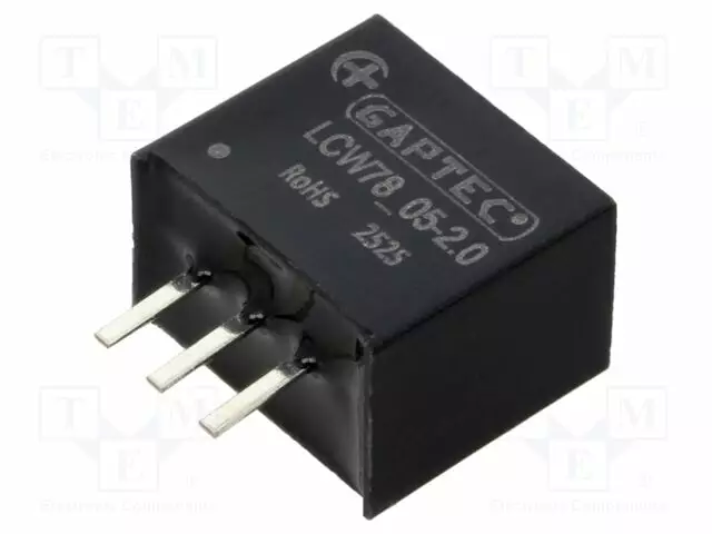 DC/DC MUUNNIN - TULOJÄNNITE 6,5÷36VDC - LÄHTÖJÄNNITE 5VDC - ILÄH: 2A - THT - LCW78_2.0 - DC/DC muuntimet - LCW78-05-2.0 - 1