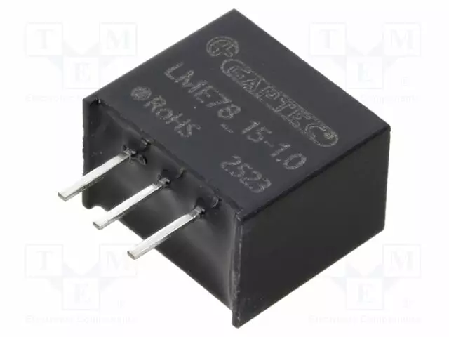 DC/DC MUUNNIN - TULOJÄNNITE 8÷36VDC - LÄHTÖJÄNNITE -15/15VDC - ILÄH: -300MA÷1A - DC/DC muuntimet - LME78-15-1.0 - 1
