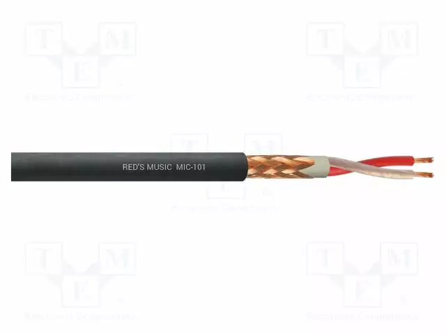 MIKROFONIKAAPELI-2X0,5MM2 - MUSTA - CU - -25÷65°C - ERISTYS: PVC - Mikrofonikaapelit - MIC-101100 - 1