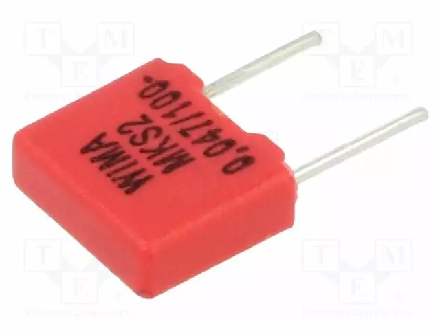 POLYESTERIKONDENSAATTORI - 47NF - UTOIMINTA: 100VDC - 63VAC - 5MM - Muovikondensaattorit - MKS2-47N100 - 1
