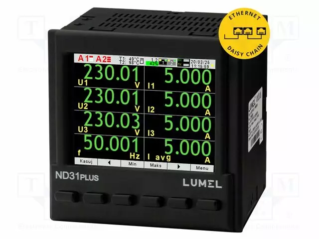 MITTARI: VERKON PARAMETRIT - DIGITAALINEN,ASENNUS-LCD TFT 3,5" - Digitaaliset paneelimittarit - ND31PLUS-12M0 - 1