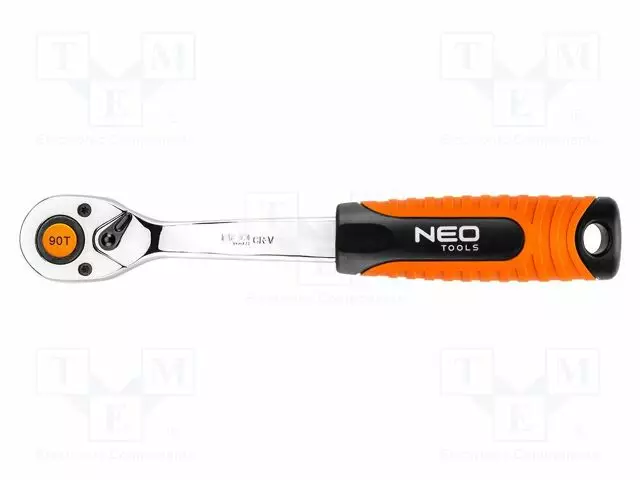 WRENCH: RATTLE - 1/4" - WITH SWITCH - 155MM - TEETH: 90 - Hylsyavaimet - NEO-08-530 - 1