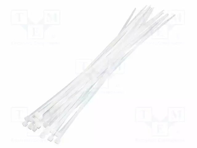NIPPUSIDE - L: 400MM - W: 4,4MM - LUONNOLLINEN - POLYAMIDI - 100KPL - Nippusiteet - PC-KAB0040 - 1