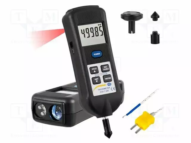 TAKOMETRI - LCD - 5 NUMEROA - 207X67X39MM - LIITÄNTÄ: RS232 - Kierroslukumittarit - PCE-T260 - 1