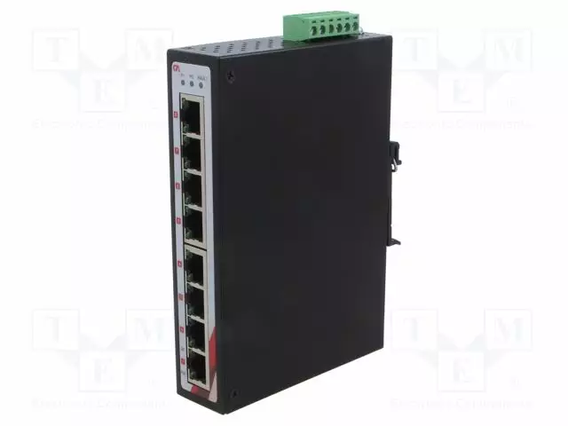 SWITCH POE ETHERNET - HALLITSEMATON - PORTTIEN LUKU: 8 - 48÷55VDC - Teollisuusverkot - PGU-0800 - 1