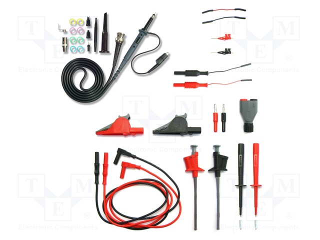 MITTAUSJOHDOT - MUSTA JA PUNAINEN - Mittausjohdot - PJP44700 - 1