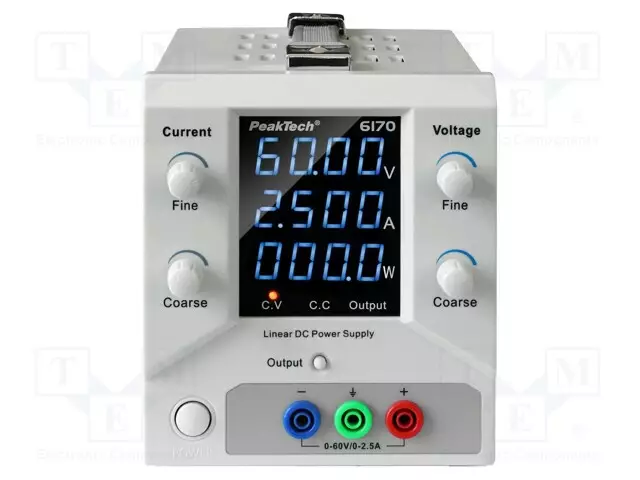 LABORATORY POWER SUPPLY: STANDARD - SINGLE-CHANNEL - CH: 1 - 0÷60VDC - Laboratorioteholähteet - PKT-P6170 - 1