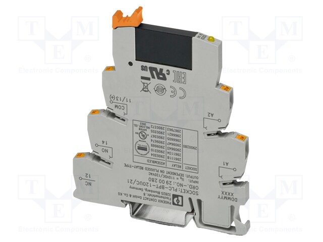 RELE: PUOLIJOHDE - SPST-NO - UKELAN: 24VDC - 100MA - 0,1A/48VDC - Elektromagneettiset relesarjat - PLC-OPT-2448100 - 1
