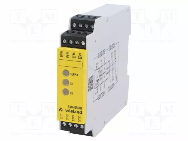 AUTOMATION MODULE: SAFETY RELAY - 24VDC - FOR DIN RAIL MOUNTING - Turvakytkimet - säätömoduulit - R1.188.3580.0 - 1