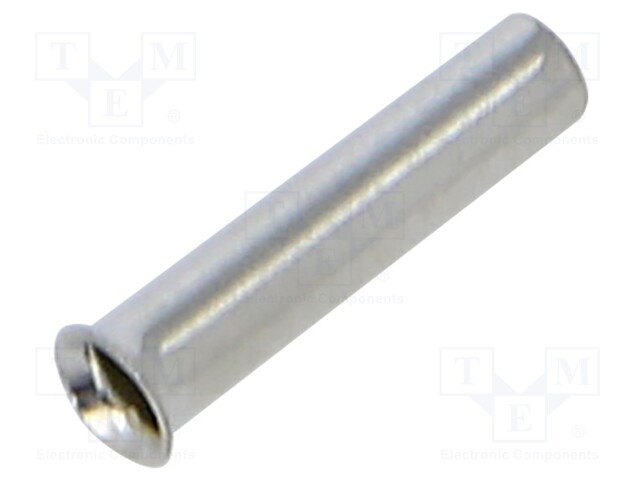 PÄÄTE: PÄÄTEHOLKKI - ERISTÄMÄTÖN - KUPARI - 1MM2 - 8MM - TINATTU - Pääteholkit ja jatkoholkit - TA-1-8100 - 1