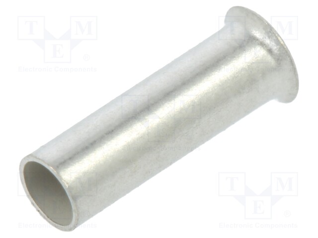 PÄÄTE: PÄÄTEHOLKKI - ERISTÄMÄTÖN - KUPARI - 1,5MM2 - 7MM - TINATTU - Pääteholkit ja jatkoholkit - TA-1.5-7100 - 1